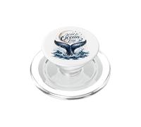 Wild & Ocean Free Whale Moon Coastal Nautical PopSockets PopGrip for MagSafe