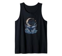 Wild & Ocean Free Whale Moon Coastal Nautical Tank Top