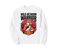 Wild Octagon Warrior Mixed Martial Mma Fighter Fox Arts Sweatshirt