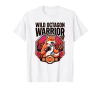 Wild Octagon Warrior Mixed Martial MMA Fighter Fox Arts T-Shirt