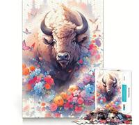 Wild One 1000 Pieces Puzzles for Adults Mind Exercise Play Precision Cut Smooth Edges Relaxing Indoor Group Activity (38x26cm)