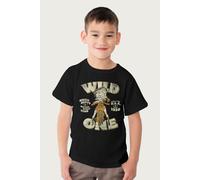 Wild One Biker Betty Boop T-Shirt Betty Boop Black 5-6 Years