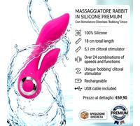 Wild Orchid Luxury Rabbit Vibrator 18 cm Clitoral Stimulator USB IPX6