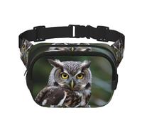 Wild Owl Birds Fanny Pack Fashion Belt Bag Lightweight Waist Pouch With Adjustable Strap Crossbody Bags For Women Travel Sports Running