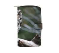 Wild Owl Birds Wallet Multifunctional Wallets for Men Compact Wallet Purse Passport Bag