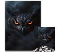 Wild Owl Halloween 1000 Piece Puzzle Jigsaw Puzzles for Adults for Teenager & Families Perfect DIY Decor & BrainTeasing Challenge 1000 PCS(75x50cm)