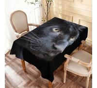 Wild Panther Rectangle Table Cloth Waterproof Tablecloth Kitchen Dining Decorative Fabric Cover