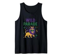 Wild Parade Mardi Gras Celebration Design Tank Top