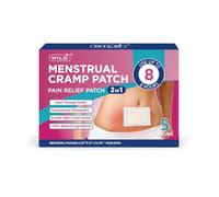 WILD+ Period Pain Relief Patch, Menstrual Cramps Heat Patches-Direct to Skin | Essential Oils Relief, Heat Therapy Natural Ingredients Disposable Period Soothing Heat Pads (5 Packs)