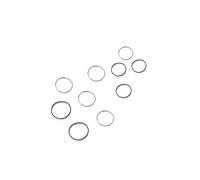 Wild Personalized Design Gift Ring Ring Female Joint Set Index Finger Ring Novel Simple 10Piece Rings Fashion Jewelry for Girls (Silver, One Size)