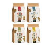 Wild Pet Food - Large Mixed Bundle (4 x 6 kg) Grain Free Dry Dog Food, 80:20 Cold Pressed - Surf & Turf, Chicken, Beef & Fish - Low Fat, High Protein - Gastrointestinal Raw Dog Food - Adult or Puppy