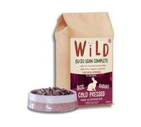 Wild Pet Food - Rabbit Dog Food, 80:20 Lean Cold-Pressed - Single Protein Raw Alternative - With Veggies, Fruits & Greens - Low Fat Dog Food - Natural Ingredients - UK Made, 40 kg