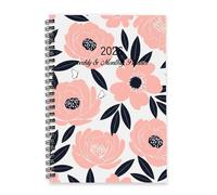 Wild Pink Floral 2026 Journal A5 To Do List Notebook Daily Notebook Planner for Men Journal Diary Planner 2026 for Meeting Week To View Monthly Year Diary with Dotted Line Note Page Slim
