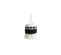 Wild Plan Retro Hand-Woven Cotton Lampshade for Target Zero Outdoor Camping Lanterns (Black and White), Presents a Retro Fashion Aesthetic Style and Warm Home Decoration