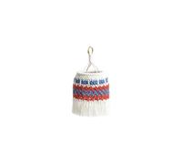 Wild Plan Retro Hand-Woven Cotton Lampshade for Target Zero Outdoor Camping Lanterns (Red Blue White), Present a Retro Fashion Aesthetic Style and Warm Home Decoration