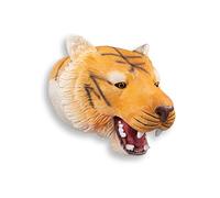 Wild Play Puppet - Tiger from Deluxebase. Eco Friendly Natural Latex Rubber Animal Hand Puppets for Kids, Imaginative Pretend Play Toy, Great for Gifts and Party Favors.