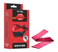 Wild Play - Satin Eye Mask (Black-Pink)