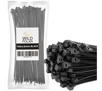 Wild Polar Premium Cable Ties - Clear/White & Blac