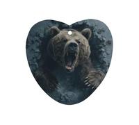 Wild Powerful-Bears Car Air Freshener Decorative Hanging Aromatherapy Tablets for Car Trucks Love form
