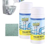 Wild Powerful Sink And Drain Cleaner, Powerful Sink & Drain Cleaner Powder, Wild Sinks And Drains Unblocker, Pipe Dredge Deodorant For Unclogging And Cleansing, For Kitchen Bathroom Toilet Shower (2)