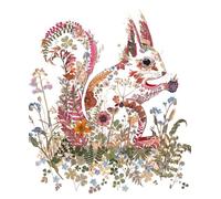 Wild Press - Wildwood Red Squirrel Blank Greeting Card with Envelope