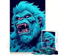 Wild Primate Snowman 1000 Piece Jigsaw Puzzle for Teenagers Smart Training Cozy Pastime Flawless Cut Bday Surprise (50x75cm)
