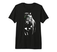 Wild Proud Panther with Cool Green Eyes Shows Teeth Premium T-Shirt
