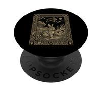 Wild Rabbit Constellation Tarot Card Gothic Celestial PopSockets Adhesive PopGrip