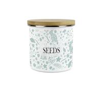 Wild Rabbits Green Personalised Storage Canister - 1.2L Large Enamel Kitchen/Home Storage Tin Gifts