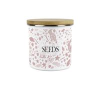 Wild Rabbits Pink Personalised Storage Canister - 1.2L Large Enamel Kitchen/Home Storage Tin Gifts