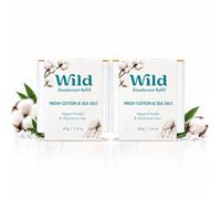 Wild Refillable Natural Deodorant Fresh Cotton 2 Pack of Refills | Fresh Cotton & Sea Salt Fragrance | Aluminium Free | Fits Wild Refillable Deodorant Case | 24 Hour Odour Protection | Vegan