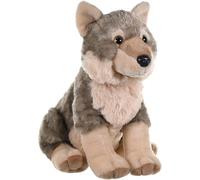 Wild Republic Wolf Plush Soft Toy, Cuddlekins Cuddly Toys, Gifts for Kids 30cm