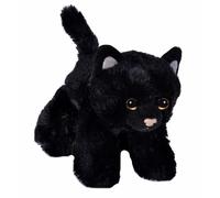 Wild Republic 18089 Hug'ems Soft Toy, gifts for Kids, Cat Cuddly Toy 18cm, Black