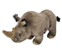 18156 White Rhino Plush Soft, Cuddlekins Cuddly Toys, Gifts for Kids 30 cm, Brown