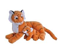 19401 Mom and Baby Tiger Stuffed Animal, Plush Toy, Gifts for Kids,Orange,white,27.94 x 12.7 x 24.13 cm; 372 Grams