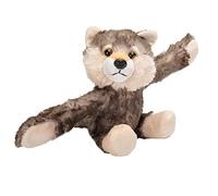 Wild Republic 19556 Huggers Soft Toy Slap Bracelet, Gifts for Kids, Wolf Plush Toy, 20 cm