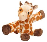 Wild Republic 19561 Huggers Soft Toy Slap Bracelet, Gifts for Kids, Giraffe Plush Toy 20 cm, 8"