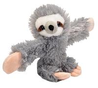 Wild Republic 19563 Huggers Soft Toy Slap Bracelet, Gifts for Kids, Sloth Plush Toy 20 cm