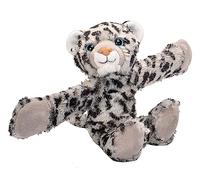 Wild Republic 19564 Huggers Soft Toy Slap Bracelet, Gifts for Kids, Snow Leopard Plush Toy 20 cm