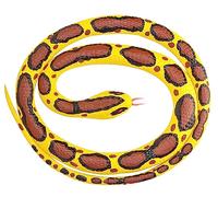 WILD REPUBLIC 20768 Rubber Snake Small Burmese Python 117 cm, Yellow, Brown
