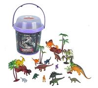 WILD REPUBLIC 22113 Dinosaur Toys Large Bucket, 23 Piece Animal Figurines Set T Rex, Triceratops, Velociraptor, Spinosaurus, Stegosaurus, Dinosaure