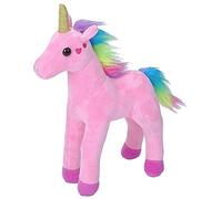 Wild Republic 23183 Cuddly, Fleecy Plushed Unicorn, Cuddlekins Mini Soft Toy, Pink Hearts, 20 cm