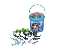 Wild Republic Adventure Bucket Mini Shark, Playing Set, 10 cm, 20 Pieces