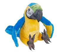 Wild Republic Artist Collection, Blue and Yellow Macaw, Gift for Kids, 15 inches, Plush Toy, Fill is Spun Recycled Water Bottles.