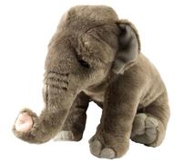 Wild Republic Asian Elephant Plush Soft Toy, Cuddlekins Cuddly Toys, Gifts for Kids 30 cm