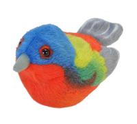Wild Republic Audubon Birds Painted Bunting Plush with Authentic Bird Sound Stuffed Animal Bird Toys for Kids & Birders