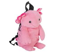 WILD REPUBLIC Backpack Axolotl, Stuffed Animal, 14 Inches, Plush Toy, Fill is Spun Recycled Water Bottles