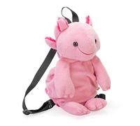 Wild Republic Backpack Axolotl, Stuffed Animal, 14 Inches, Plush Toy, Fill is Spun Recycled Water Bottles