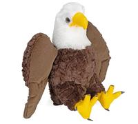 Wild Republic Bald Eagle Plush Soft Toy, Cuddlekins Cuddly Toys, Gifts for Kids 30 cm,White