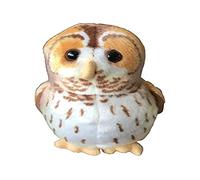 Wild Republic Birds Tawny Owl with Authentic Bird Sound, Soft Toy for Kids, 13cm, Beige